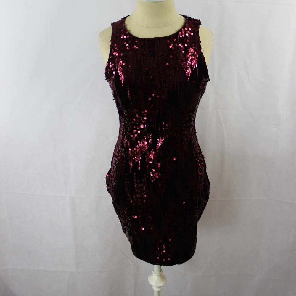 Emerald Sundae  Sequined Velvet Bodycon Dress - Picture 4 of 4